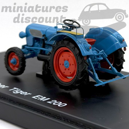 Tracteur Ancien En Tôle Eicher Avec Remorque Bois – Longueur 62 Cm – Neuf