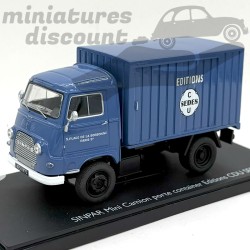 RENAULT SINPAR CASTOR CAMION PORTE CONTAINER (BLEU) - ELIGOR - 1/43ème en boite