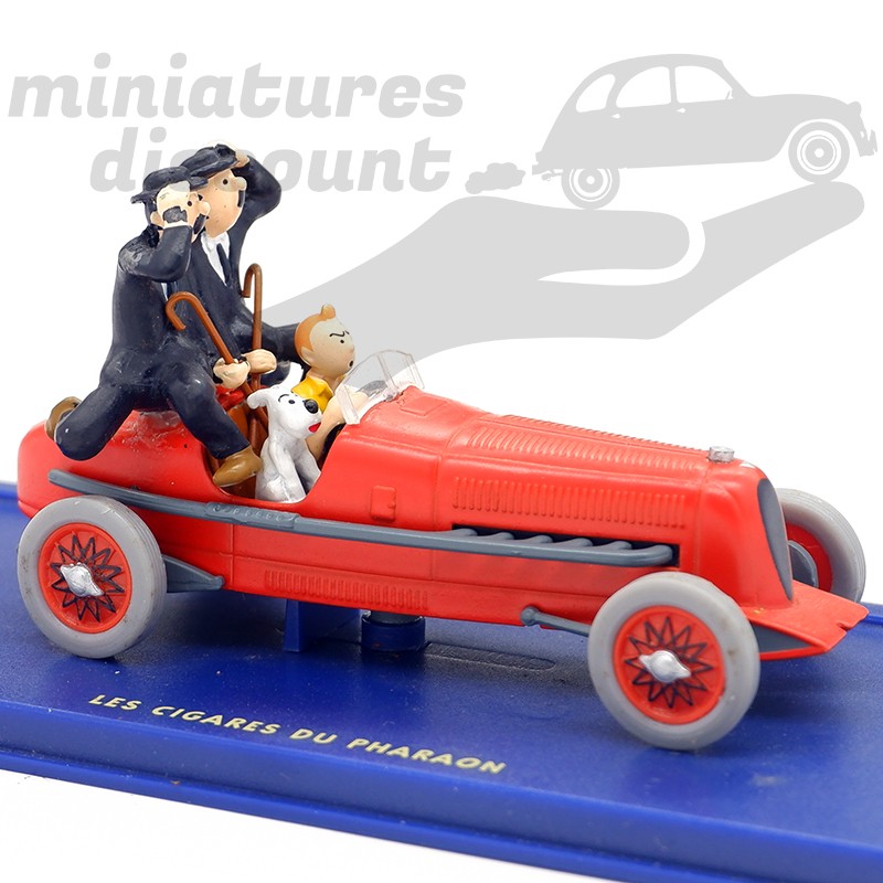 TINTIN LE BOLIDE ROUGE LES CIGARES DU PHARAON (ROUGE) - 1/43ème en boite