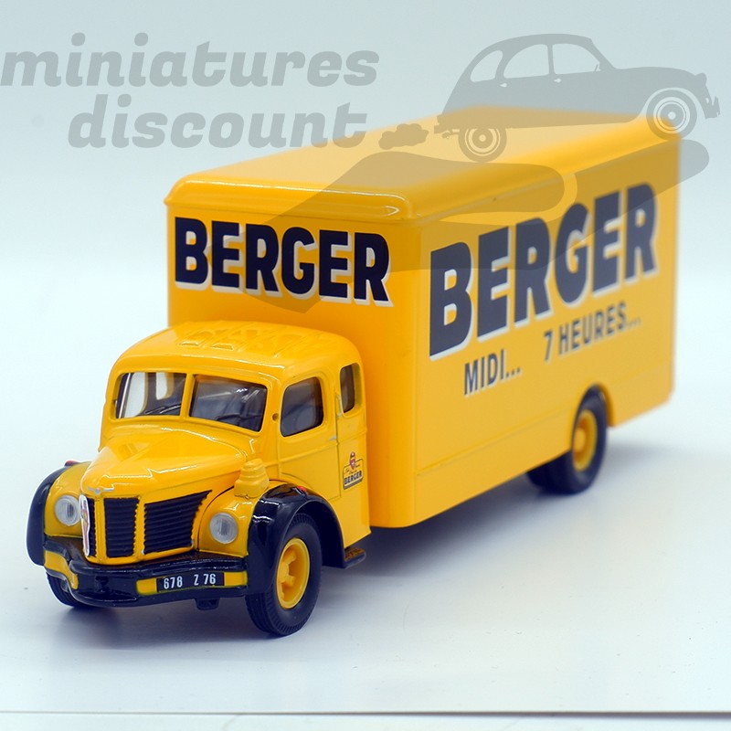 BERLIET GLR BERGER "MIDI... 7 HEURES..." (JAUNE) - CORGI - 1/50ème en boite