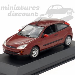 FORD FOCUS (ROUGE FONCÉ) - MINICHAMPS - 1/43ème en boite