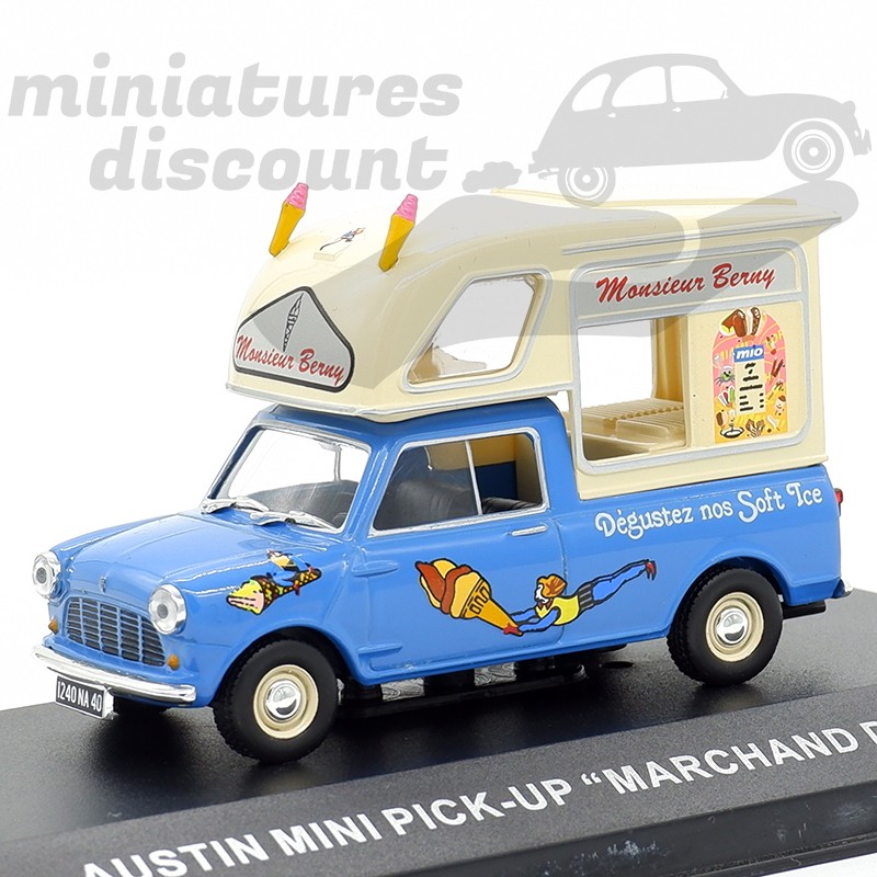 AUSTIN MINI PICK-UP "MARCHAND DE GLACES" (BLEU) - 1/43ème en boite