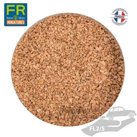 Flocage liège gravier grain moyen FL2/S - 200cc - FR Nature Décors miniatures