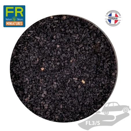 Flocage liège charbon mat grain moyen FL3/S - 200cc - FR Nature Décors miniatures