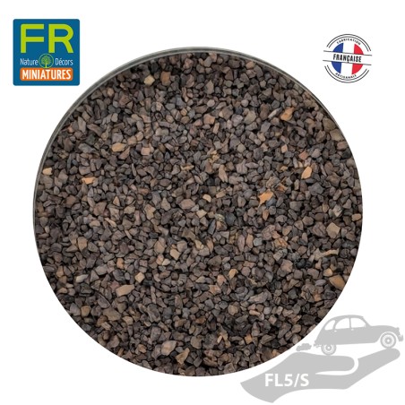 Flocage liège ballast brun grain moyen FL5/S - 200cc - FR Nature Décors miniatures