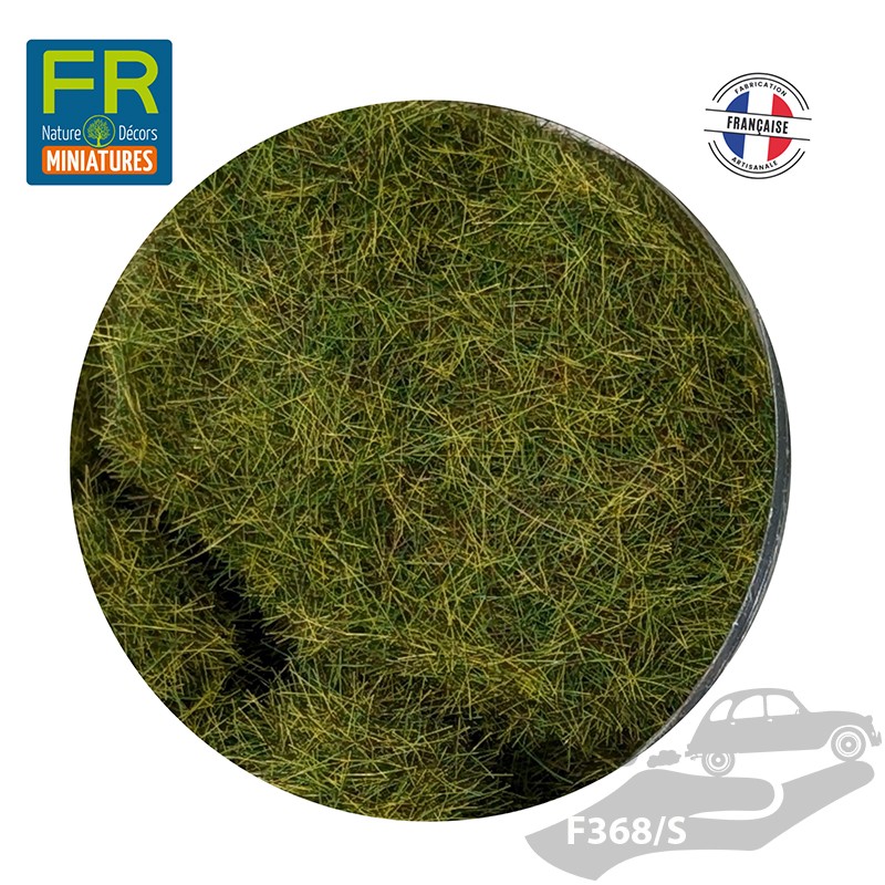 Flocage Herbe gazon HO vert moyen 6mm F368 - FR Nature Décors miniatures