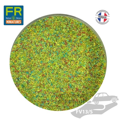 Flocage poudre bois fine prairie fleurie claire 200cc FV13/S - FR Nature Décors miniatures