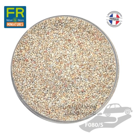 Flocage ballast gravier HO sable gris F080 200cc - FR Nature Décors miniatures
