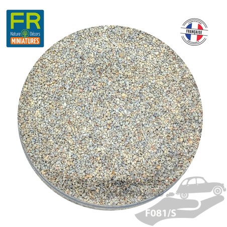 Flocage ballast gravier HO gris clair F081 200cc - FR Nature Décors miniatures