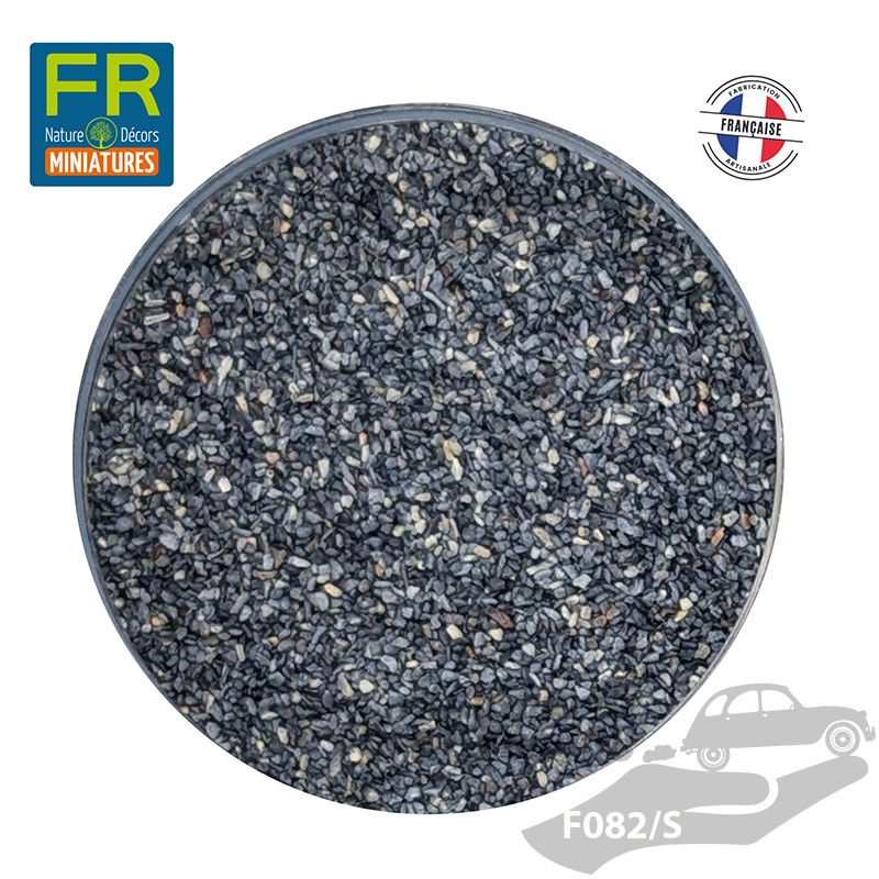 Flocage ballast gravier HO noir F082 200cc - FR Nature Décors miniatures