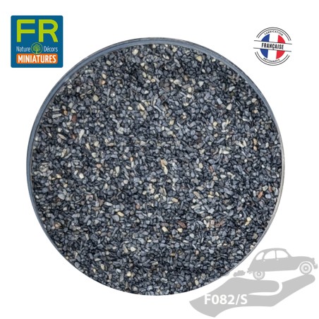 Flocage ballast gravier HO noir F082 200cc - FR Nature Décors miniatures