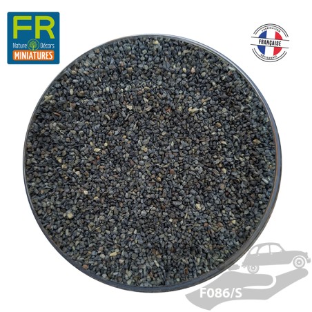 Flocage ballast gravier HO gris foncé F086 200cc - FR Nature Décors miniatures