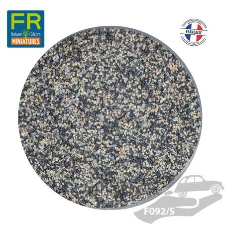 Flocage ballast gravier HO ballast foncé F092 200cc - FR Nature Décors miniatures