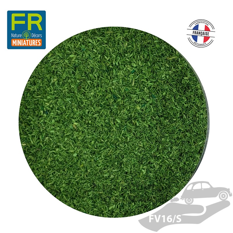 Flocage poudre de bois fine vert foncé 200cc FV16/S - FR Nature Décors miniatures