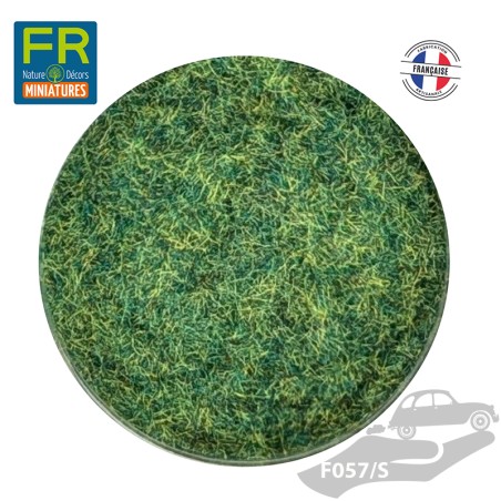 Flocage Herbe gazon HO chiné moyen vert 3mm F057 200cc - FR Nature Décors miniatures