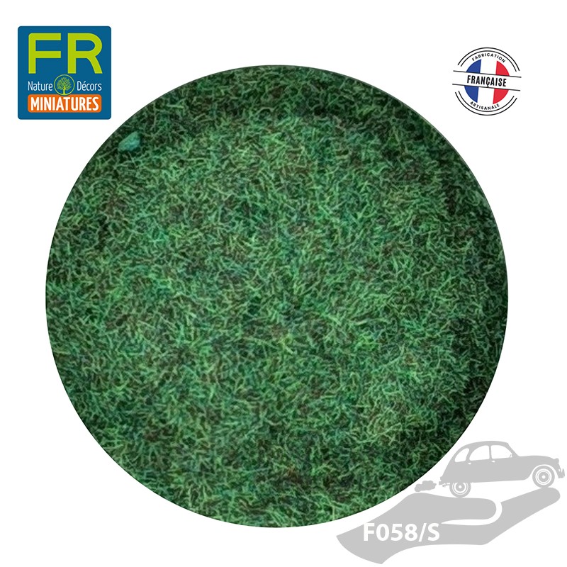 Flocage Herbe gazon HO chiné vert foncé 3mm F058 200cc - FR Nature Décors miniatures