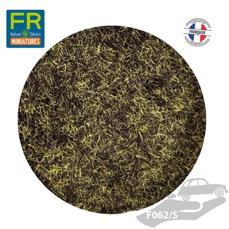 Flocage Herbe gazon HO chiné jaune marron 3mm F062 200cc - FR Nature Décors miniatures