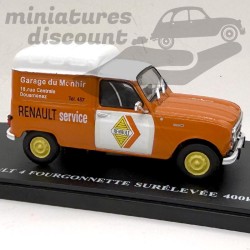 RENAULT 4 FOURGONNETTE SURÉLEVÉE 400KG (ORANGE) - 1/43ème sous blister