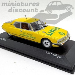 CITROËN SM URIC (JAUNE) - MINICHAMPS - 1/43ème en boite