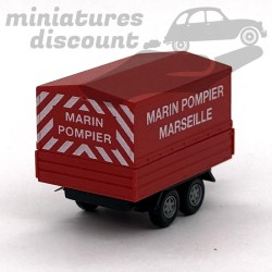Remorque Marin Pompiers Marseille - 1/87ème en boite