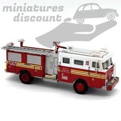CAMION DE POMPIERS AMÉRICAIN, USA "FIRE DEPARTMENT EQUIPMENT TRUCK" (ROUGE) - SCHUCO - 1/87ème en boite