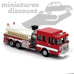CAMION DE POMPIERS AMÉRICAIN, USA "FIRE DEPARTMENT WATER TANK TRUCK" (ROUGE) - SCHUCO - 1/87ème en boite