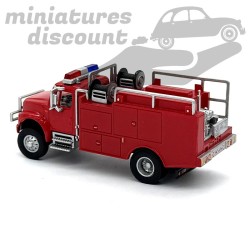 CAMION DE POMPIERS AMÉRICAIN, USA TYPE GMC "FIRE DEPARTMENT EQUIPMENT TRUCK RED TRUCK" (ROUGE) - SCHUCO - 1/87ème en boite
