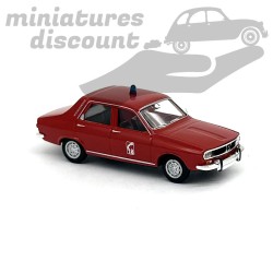 RENAULT 12 POMPIERS (ROUGE) - BREKINA - 1/87ème en boite