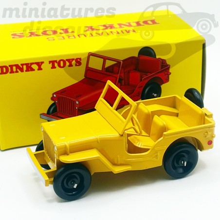 Jeep Version Civile 24M (jaune) - Dinky Toys (Repro) - 1/43ème en boite