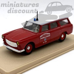 PEUGEOT 404 BREAK POMPIERS SDIS DU VAR (ROUGE) - ELIGOR - 1/43ème en boite