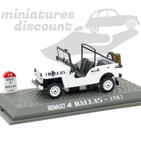 Renault 4 (blanche) Dallas 1983 - 1/43ème en boite
