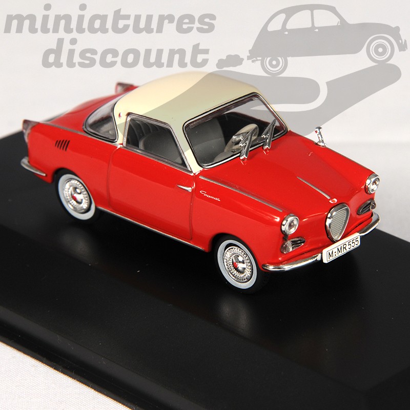 GOGGOMOBIL TS COUPÉ DE 1957 (ROUGE / BLANC) - 1/43ème en boite