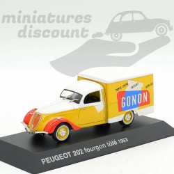 PEUGEOT 202 CAMIONNETTE "GONON" (JAUNE) - 1/43ème sous blister