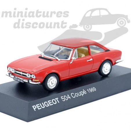 Norev – Peugeot 504 Coupé Rouge – échelle 1/43 – Miniature Collection – 1969/2011