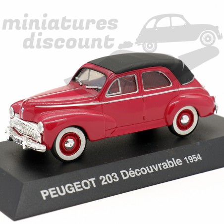 Peugeot 203 Découvrable 1954 - 1/43ème sur socle